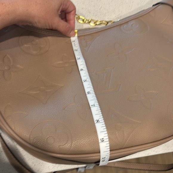 Designer inspired Taupe Shoulder Bag - Picture 5 of 6